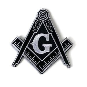 Masonic Free Mason Symbol Embroidered Patch